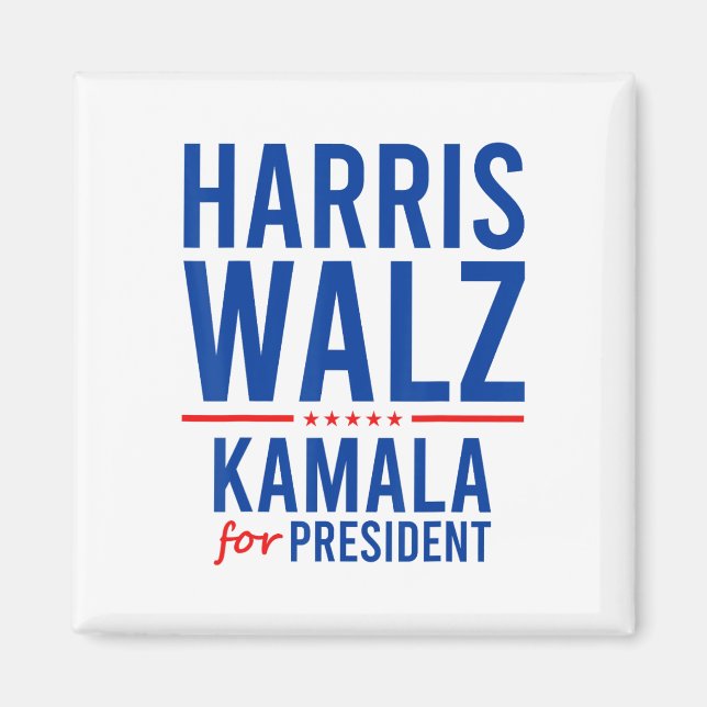 Aimant Walz 2024 Kamala Harris Pour Le Président Tim Walz (Devant)
