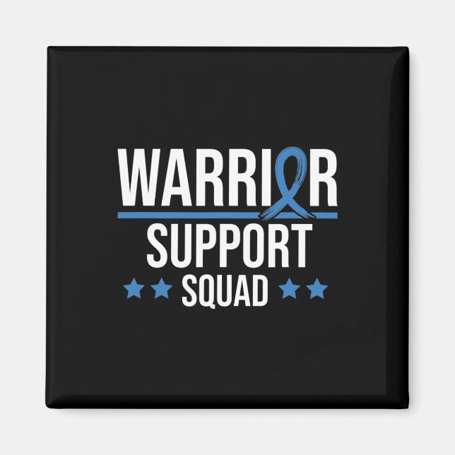 Aimant Warrior Support Squad Diabetes Awareness  (Devant)