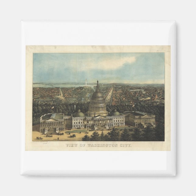 Aimant Washington DC en 1871 (Devant)