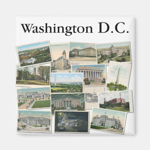Aimant Washington DC : Souvenir des cartes postales Vinta
