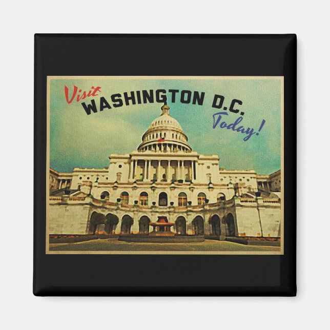 Aimant Washington DC Vintage (Devant)