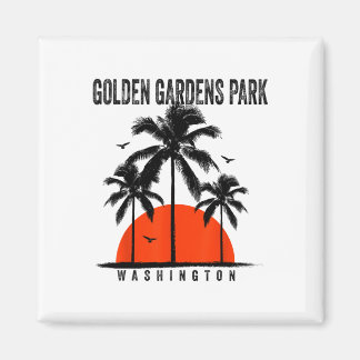 Aimant Washington Golden Gardens Park Surfing Surfboardin