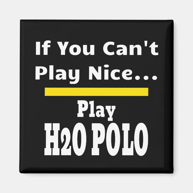 Aimant Water Polo Funny Sarcastique (Devant)
