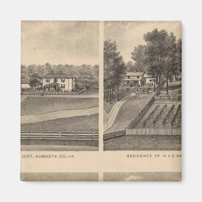 Aimant Waynesboro, comté d'Augusta (Devant)