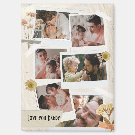Aimant We Love You Papa Photo Collage