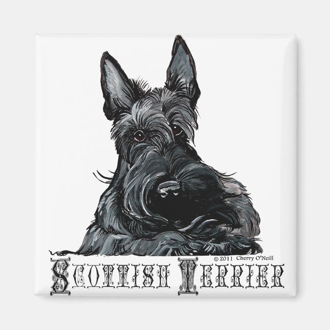 Aimant Wee Scottish Terrier (Devant)