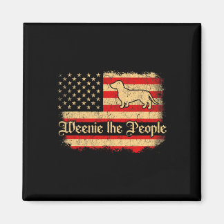 Aimant Weenie The People 4 Juillet Drapeau Américain Usa