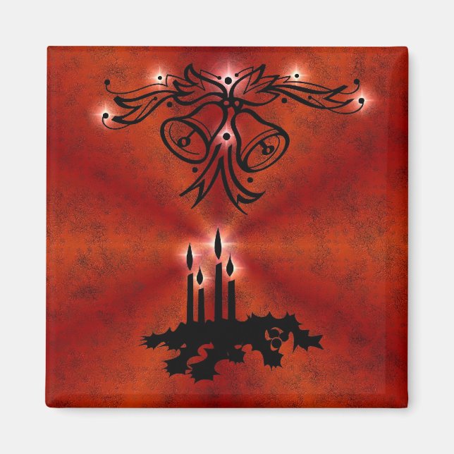 Aimant Weihnachts Ornamente mit Sterne auf pourt (Devant)