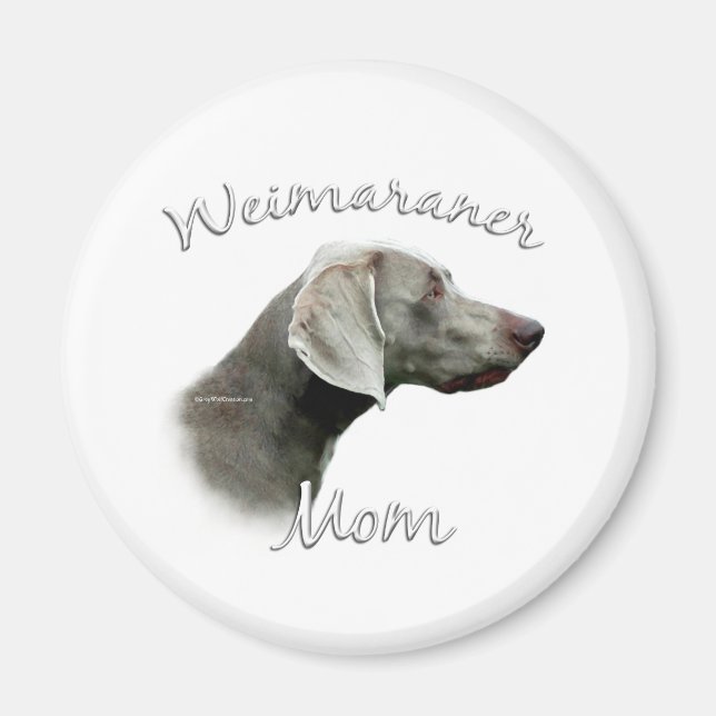Aimant Weimaraner Maman 2 (Devant)