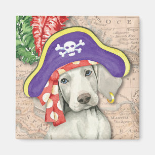 Aimant Weimaraner Pirate