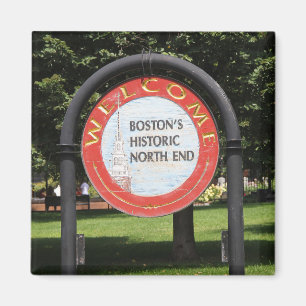 Aimant "Welcome Boston Historic North End"