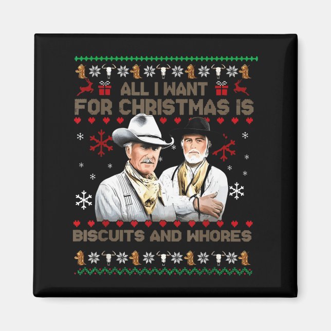 Aimant Western Biscuits And S Christmas Quote  (Devant)