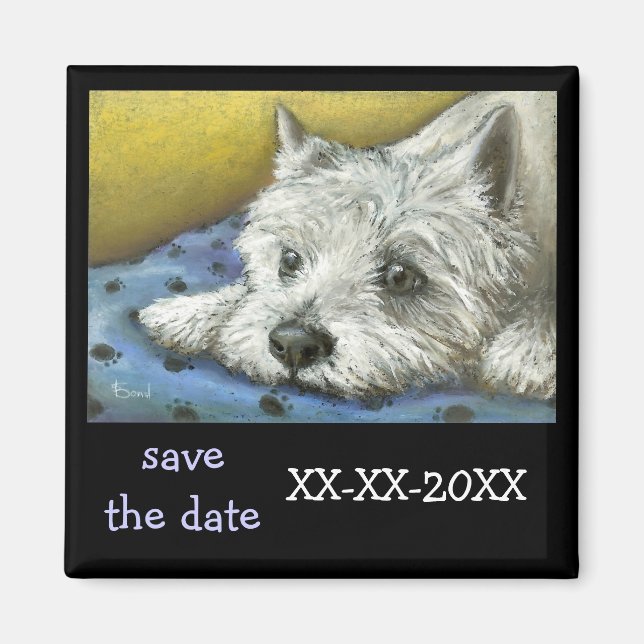 Aimant Westie de rêve (Devant)