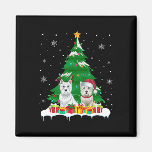 Aimant Westin Chien Noël Lumières Arbre Père Noël Reindee