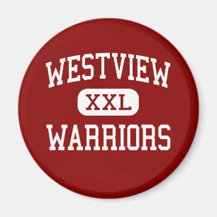 Aimant Westview - guerriers - lycée - Topeka Indiana