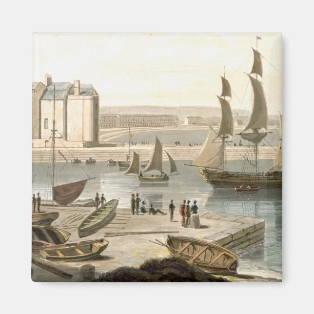 Aimant Weymouth Harbour, de "A Voyage Autour Du Grand Bri (Devant)