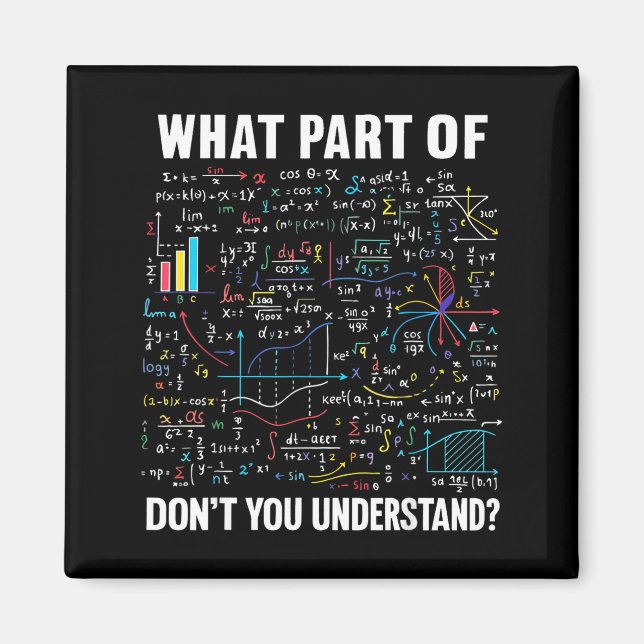Aimant What Part Of Don't You Understand _ Funny Math Tea (Devant)
