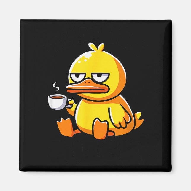 Aimant What The Duck Owner I Love Ducks Lover Funny Rubbe (Devant)