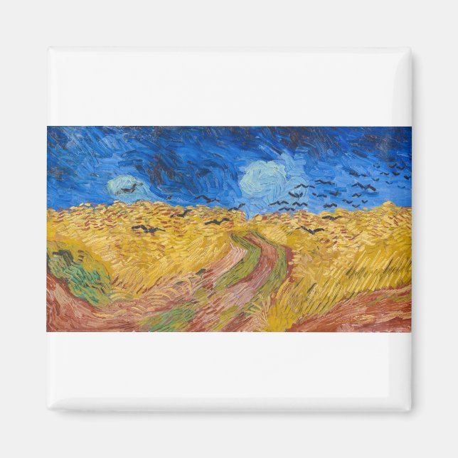 Aimant Wheatfield with Crows by Vincent van Gogh (Devant)