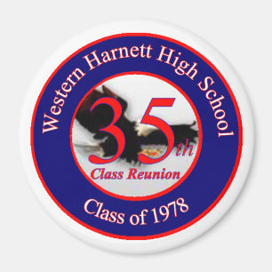 Aimant WHHS 35th Reunion Logo