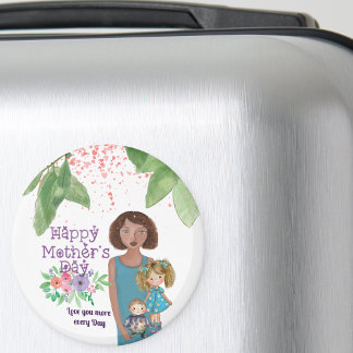 Aimant Whimsical Mother's Day Kids