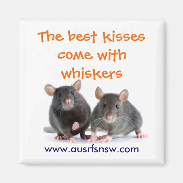Aimant Whisker Kisses (rat) (Devant)