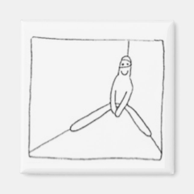 Aimant White Ninja est dans un coin (Devant)