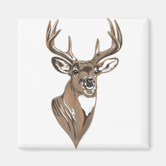 Aimant Whitetail Buck Deer Head