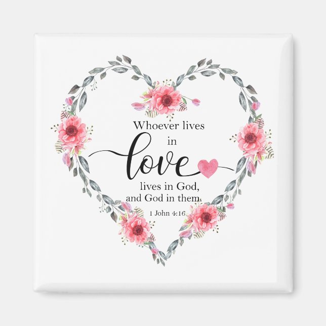 Aimant Whoever lives in love, 1 John 4 (Devant)