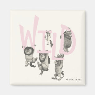 Aimant WILD   Wild Things et Max - Rose