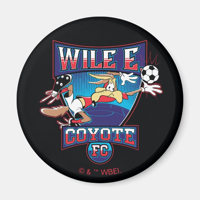 Aimant WILE E. COYOTE™ Football Club Badge (Devant)