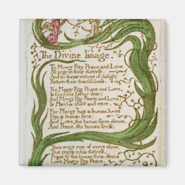 Aimant William Blake | L'image divine, des chansons d'In (Devant)