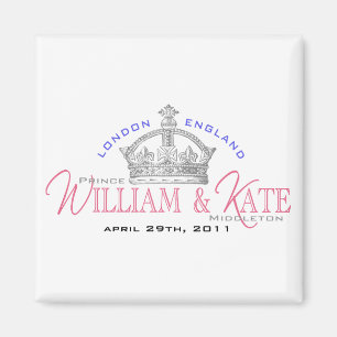 Aimant William & Kate Mariage royal