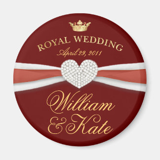 Aimant William & Kate - Mariage royal cadeau commémoratif