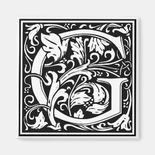 Aimant William Morris Alphabet "G"