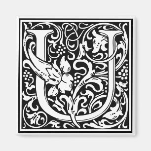 Aimant William Morris Alphabet "U"