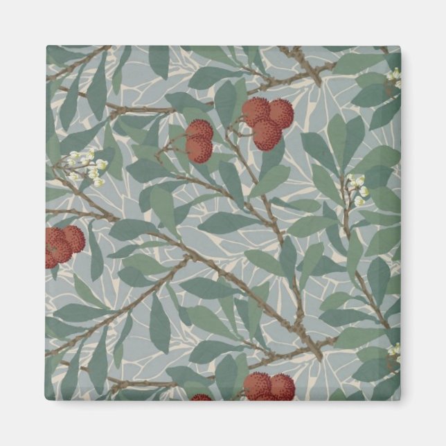 Aimant William Morris Art Décoratif Arbutus Motif (Devant)