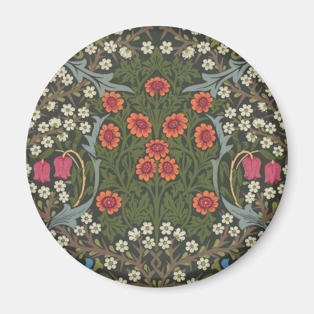Aimant William Morris Blackthorn Garden Flower Classic (Devant)