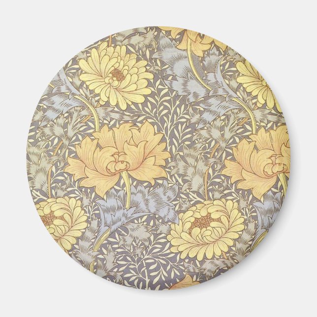 Aimant William Morris Chrysanthemum Jolie Fleur (Devant)