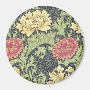 Aimant William Morris Chrysanthemum Vintage Floral Art