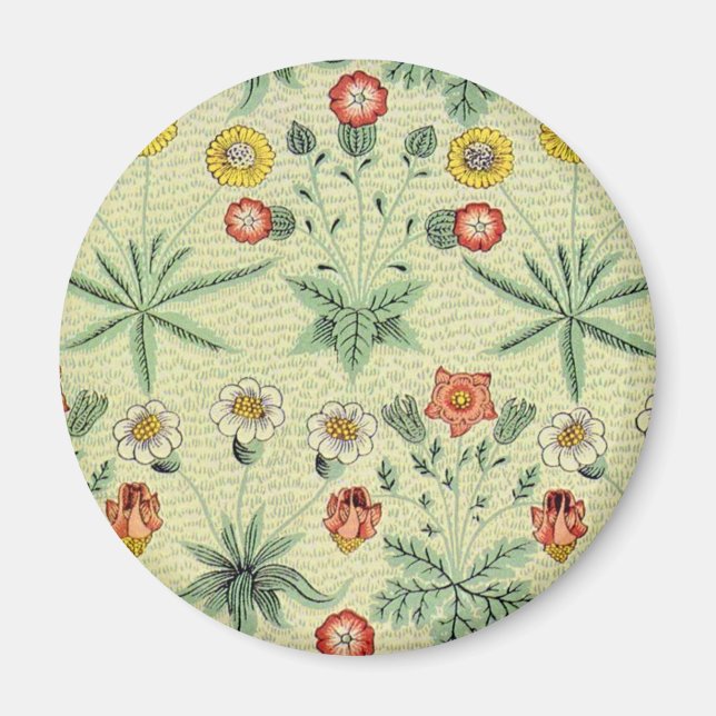 Aimant William Morris Daisy Floral Fond d'écran Motif (Devant)