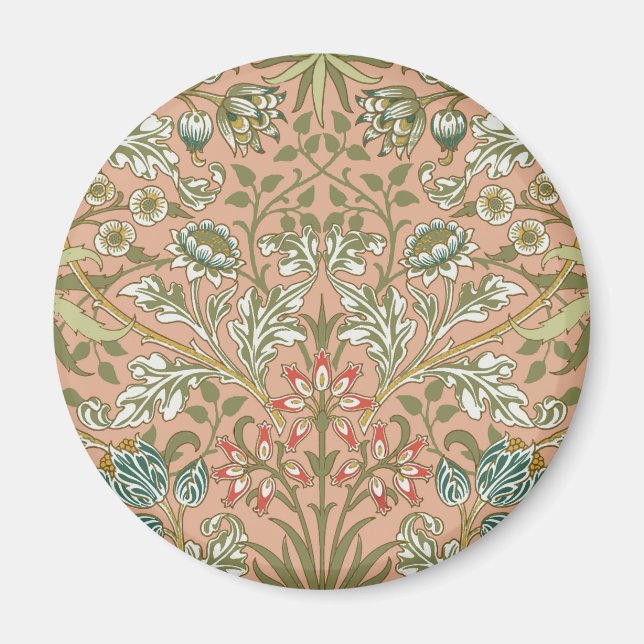 Aimant William Morris Hyacinth Flower Rose Art (Devant)