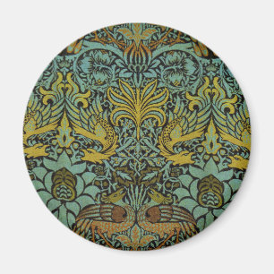 Aimant William Morris Peacock Dragon Fond d'écran