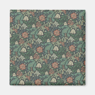 Aimant William Morris Vintage Floral Rose Green Compton