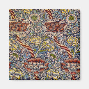 Aimant William Morris Wandle Anglais Floral Damask Design