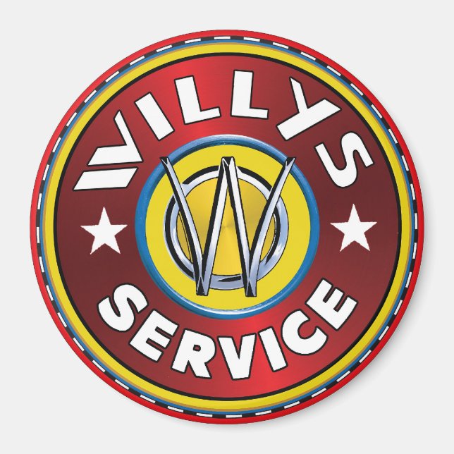 Aimant Willys service de jeep terrestre (Devant)