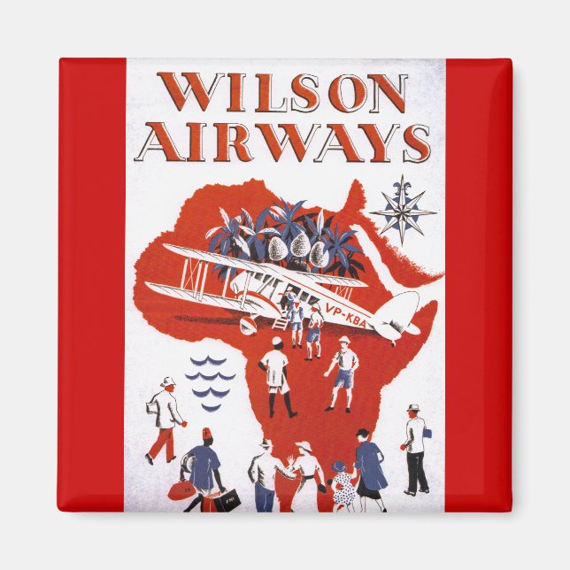 Aimant Wilson Airways ~ Afrique (Devant)