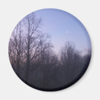 Winter Moon Matin Paysage Photographie