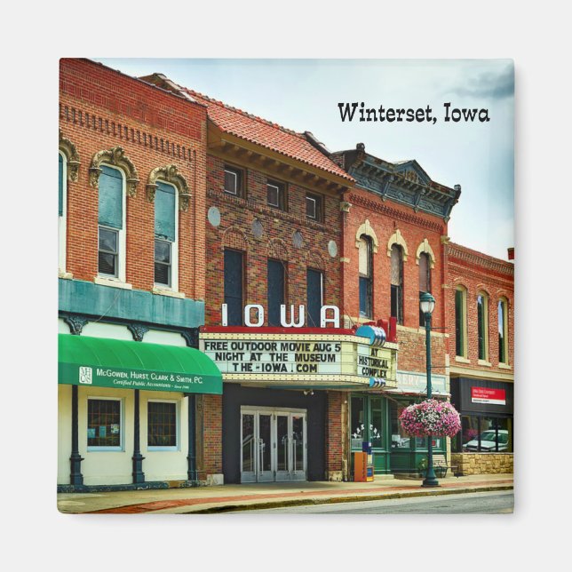 Aimant Winterset, Iowa, Carré de ville (Devant)
