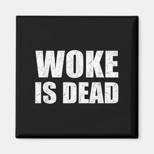 Aimant Woke Est Mort Drôle Slogan Sarcastique Hommes Femm